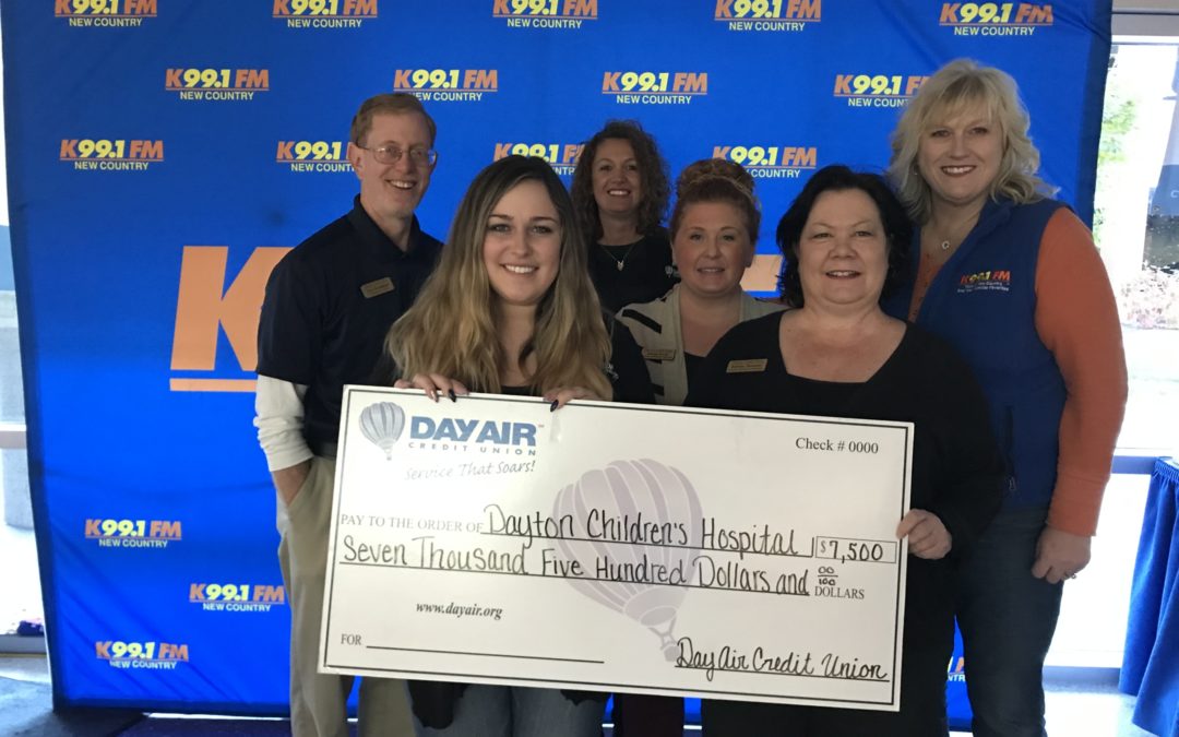 Day Air Credit Union Donates $7,500 to Dayton Children’s Hospital