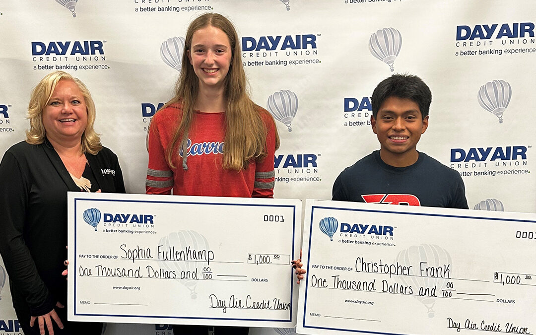 Day Air Credit Union Awards Two $1,000 Scholarships to Area Students